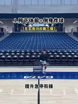 &ldquo;强化异侧脚急停后衔接的四种运球提升的加重球训练动作&rdquo;